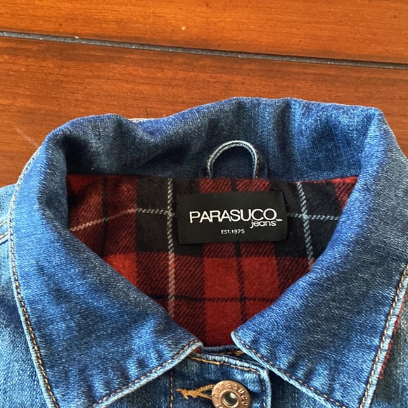 Parasuco Flannel lined Jean Jacket Canadian Tuxedo - Picture 3 of 6